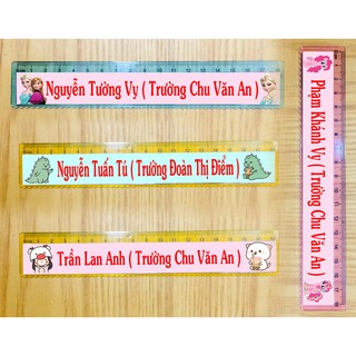 Thước kẻ in tên bé theo yêu cầu