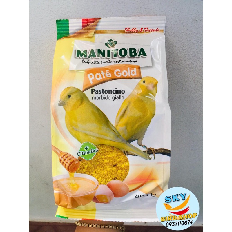 Cám trứng Manitoba Ý dành cho chim yến hót túi 400gr