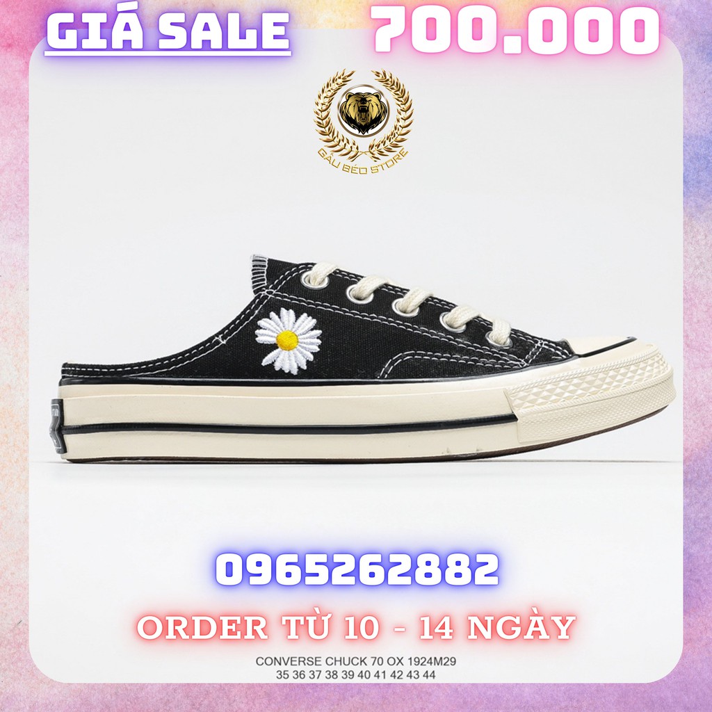 Order 1-2 Tuần + Freeship Giày Outlet Store Sneaker _PEACEMINUSONE x Converse Chuck Taylor All Star Mule"PMO"1970 1924M2