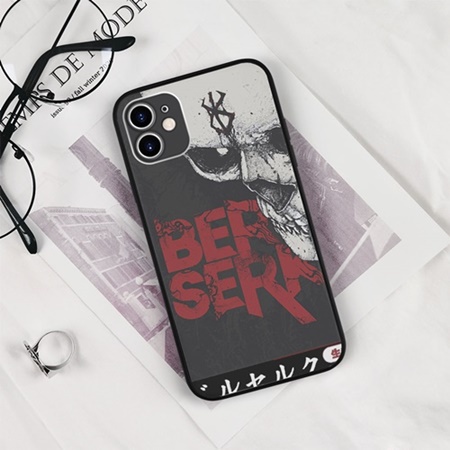 Ốp Lưng Ip Pro max Truyện Tranh Anime Berserk Khuôn Mặt Đầu Lâu Nhựa Dẻo cho IPHONE SAMSUNG MANGA00082