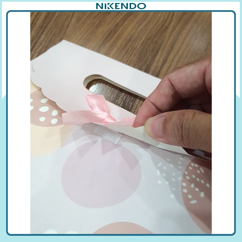 Túi Hộp Đựng Quà Có Nơ Không bao gồm Khăn Lụa Quàng Cổ Vuông Chữ Nhật Dài TQ1