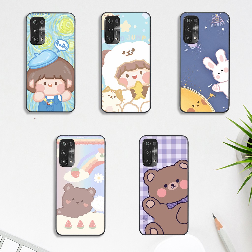 SIÊU GIẢM GIÁ  Ốp Oppo A74 - Oppo A54 In hình Gấu Siêu Đáng Yêu Cute