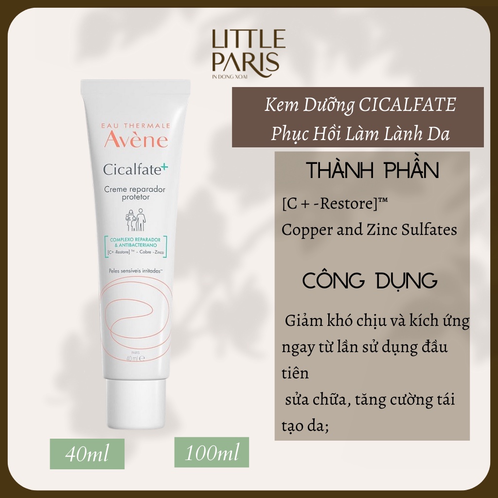Kem dưỡng Avene Cicalfate | Kem dưỡng phục hồi da Avene