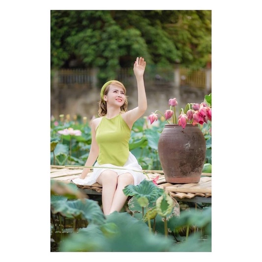 Váy  đụp mặc yếm đào