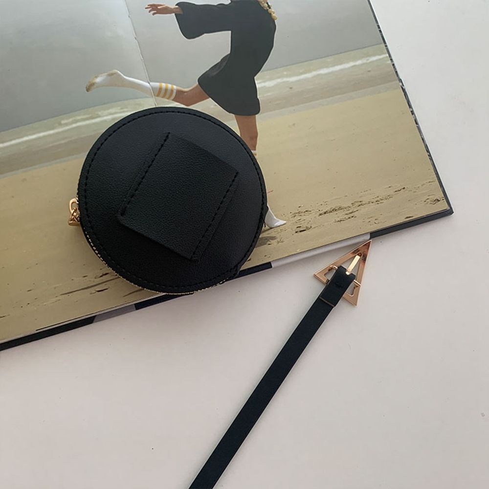 Thắt lưng da bản nhỏ dễ điều chỉnh phong cách Hàn Quốc thời trang dành cho nữ