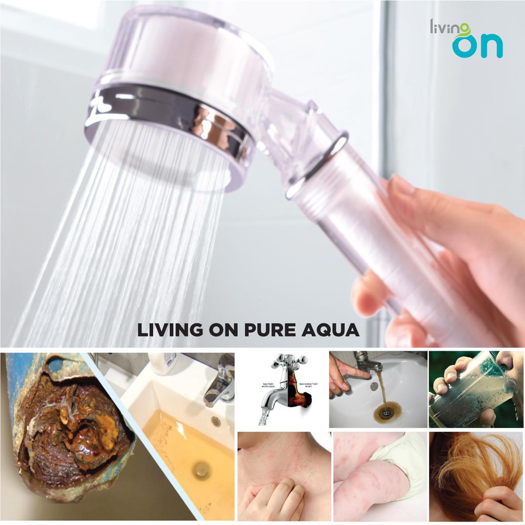 Vòi tắm hoa sen lọc nước tinh khiết Shower head-