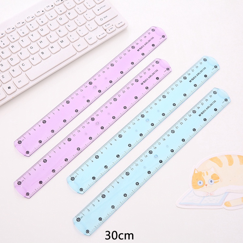 Thước Nhựa Mềm Đơn Giản Đa Năng 30Cm