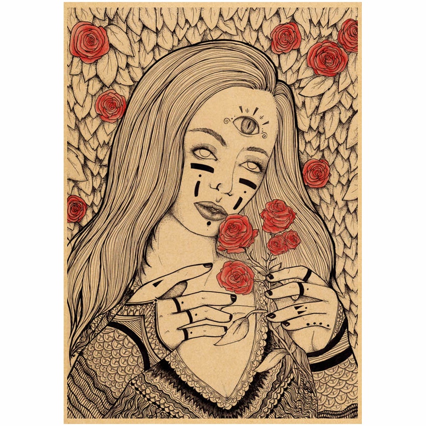 Poster Dán Tường Trang Trí In Hình Nhân Vật anime Junji Ito