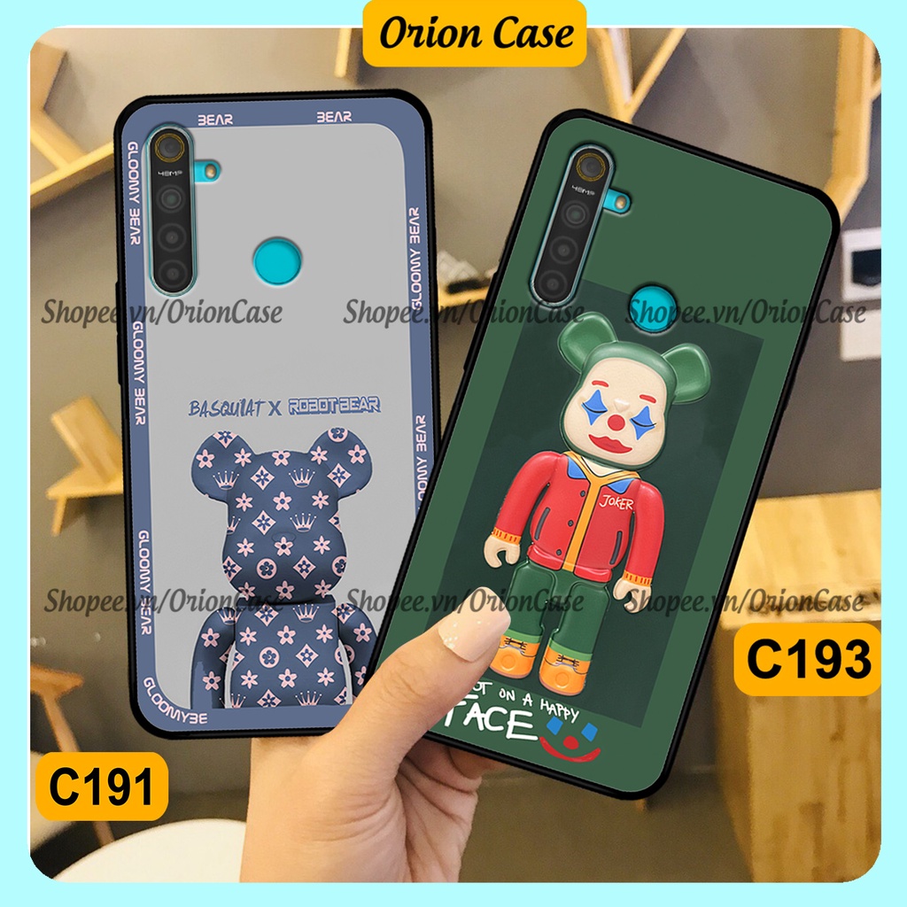 Ốp lưng Realme 5 - Realme 5 Pro in hình bearbrick 3D thời trang, cá tính. ốp chống sốc, bền đẹp