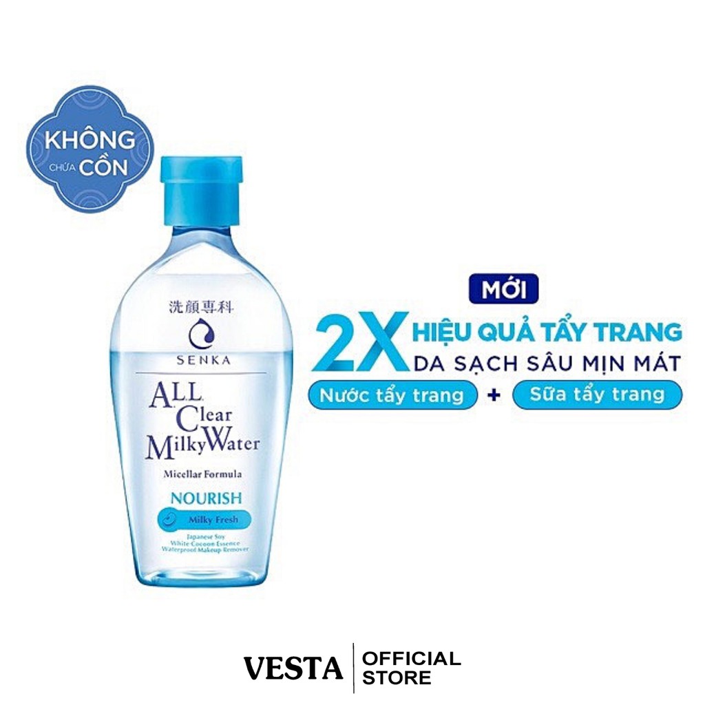 Nước Sữa Tẩy Trang Senka All Clear Milky Water Nourish 230ml | BigBuy360 - bigbuy360.vn