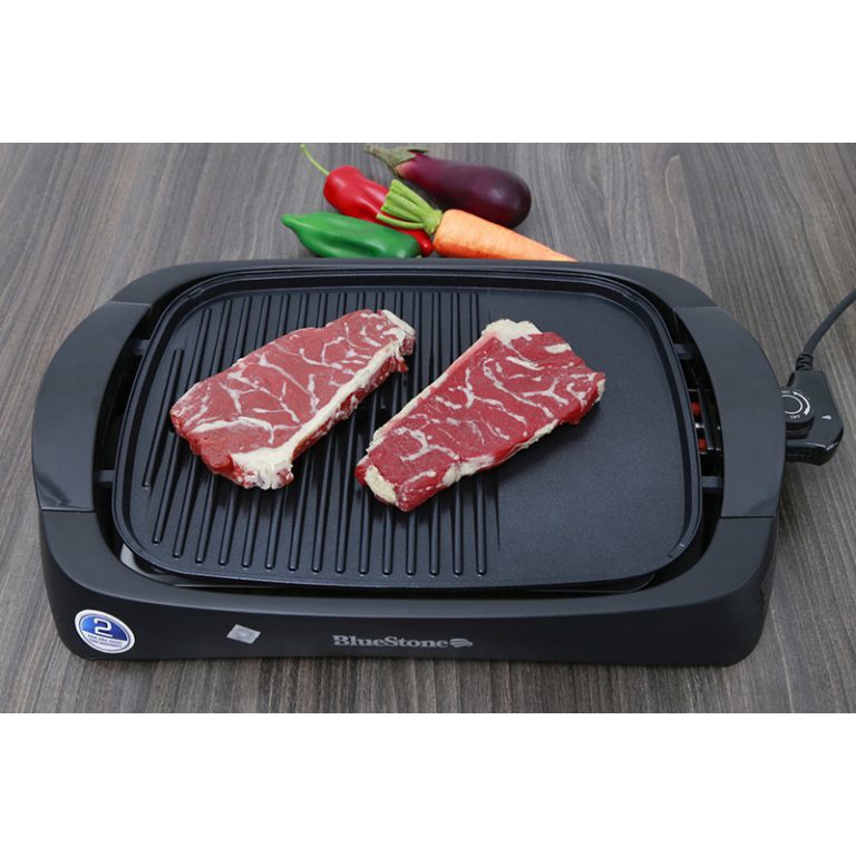 (Mua1 Tặng1 Kéo Nhật Bản Cao Cấp ) Bếp Vỉ nướng điện BBQ Bluestone EGB-7417 2000W chống dính đá siêu bền tiết kiệm điện