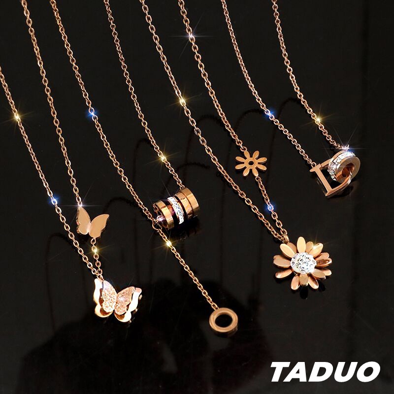 Dây Chuyền Bằng Thép Titan Phong Cách hiphop Thời Trang Hàn Quốc
