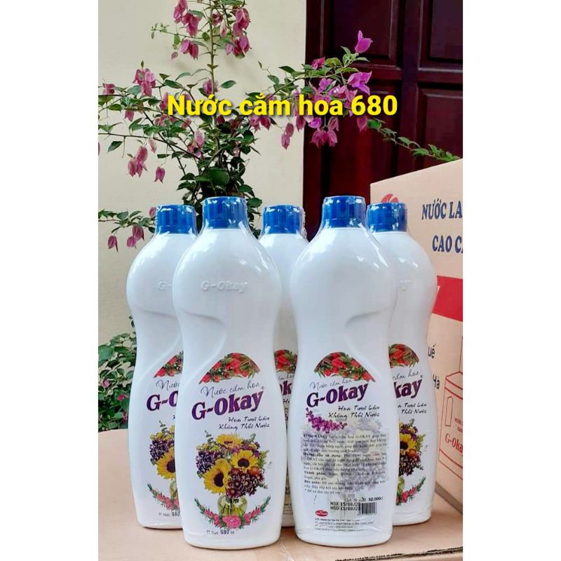 Nước cắm hoa tươi lâu , nước dưỡng hoa tươi lâu G okay 680 ml