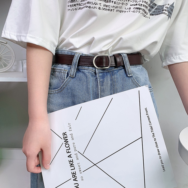 Dây Nịt Không Đục Lỗ Đơn Giản Thời Trang Hàn Quốc Cho Nữ