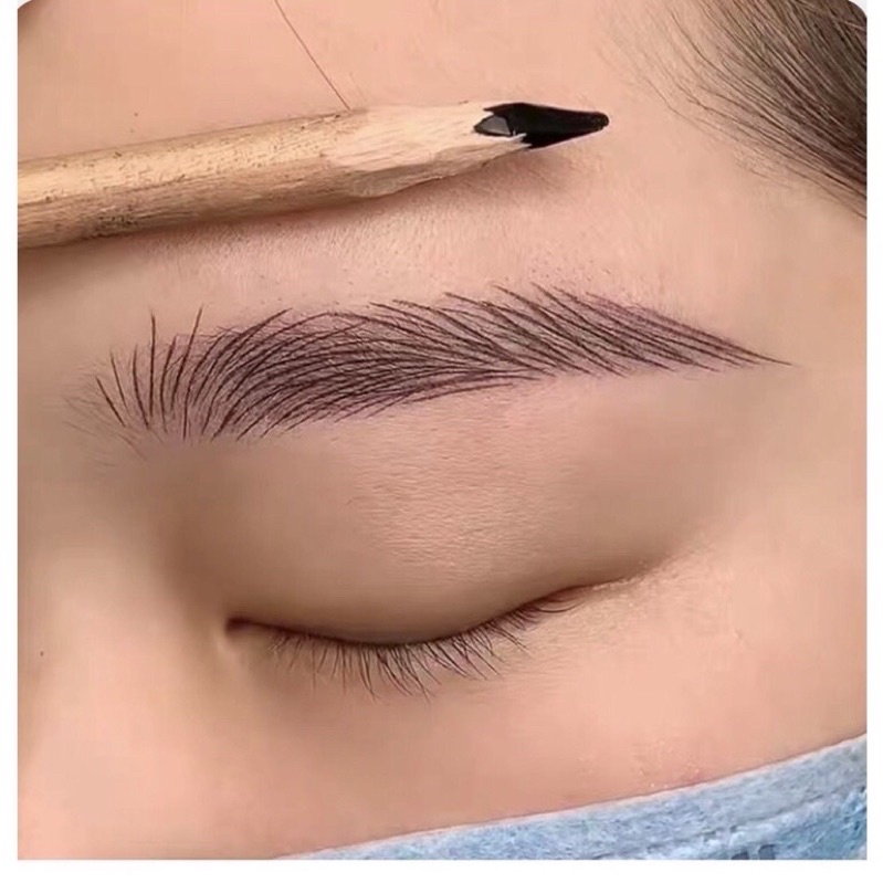 Chì gỗ phẩy sợi lông mày siêu nét, chống trôi