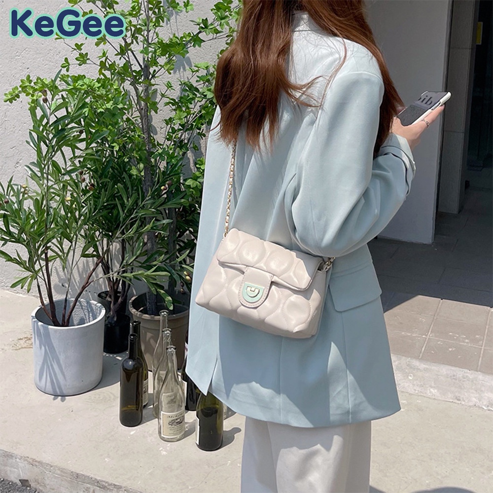 Túi Đeo Chéo Da PU Cao Cấp Phong Cách Hàn Quốc Thanh Lịch Cho Nữ