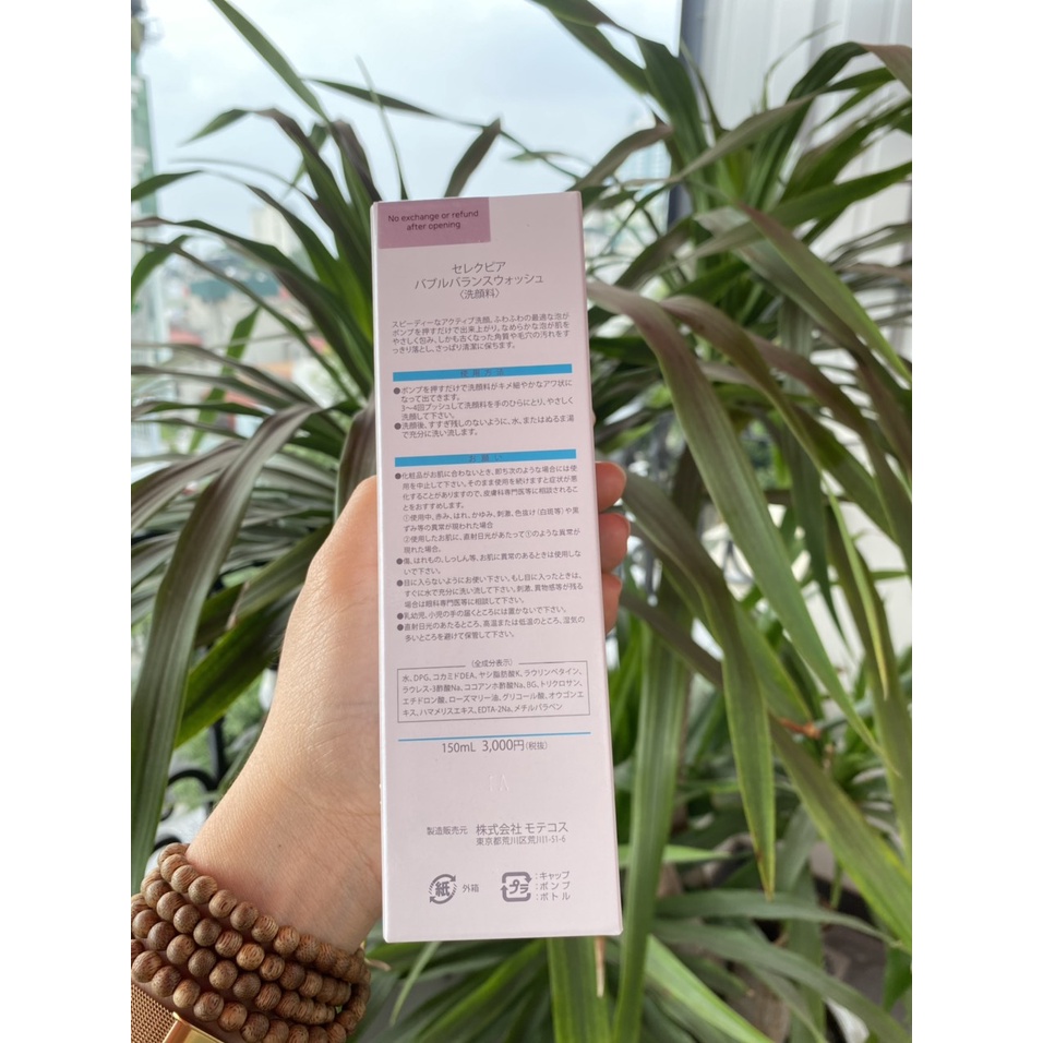 Sữa rửa mặt dạng bọt Selecpia làm sạch da mặt giảm mụn 150ml - Hương Chất Cosmetic