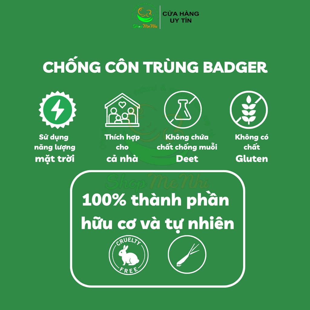 Sáp Bôi Hữu Cơ Chống Muỗi và Côn Trùng Đốt Badger Anti Bugs.