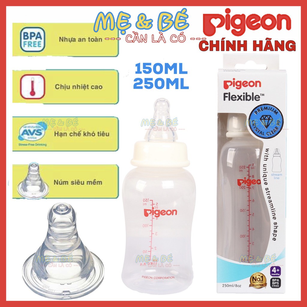 BÌNH SỮA PIGEON STREAMLINE 150ML-250ML