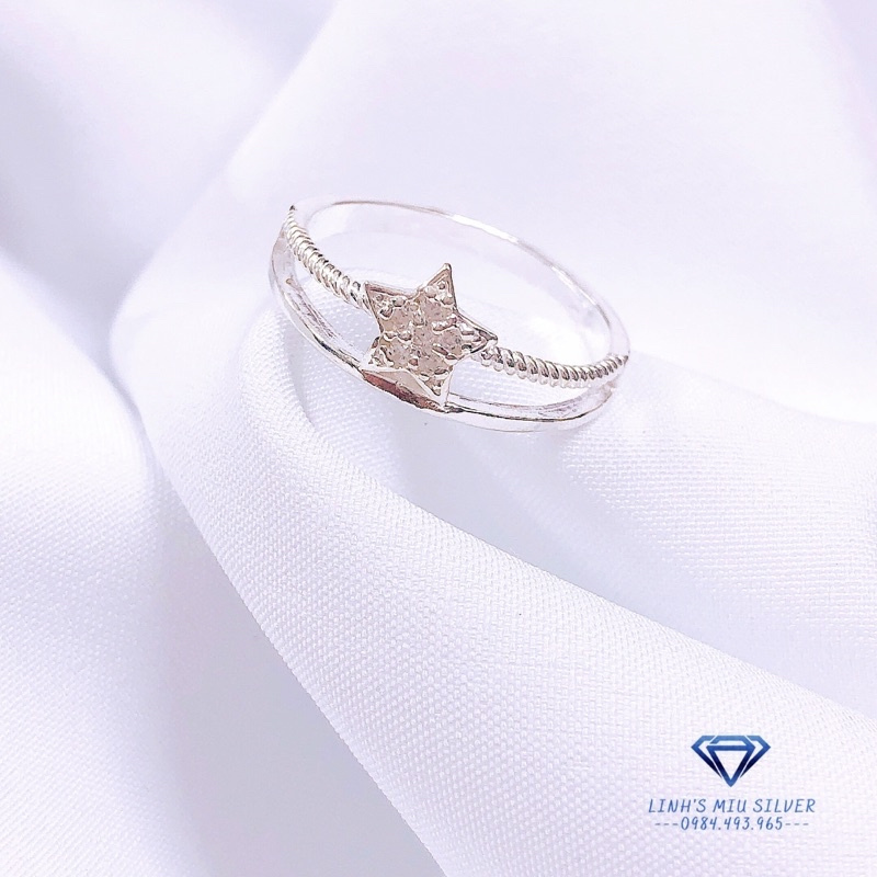 Nhẫn ngôi sao may mắn LINH MIU SILVER, Nhẫn nữ bạc ta