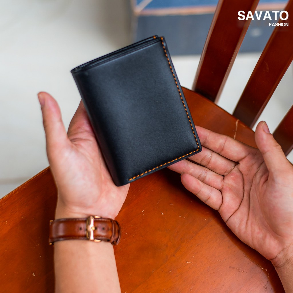 [Savato Fashion] Ví Nam Da Thật – 100% Pullup Leather   - BH 24 Tháng - Full Box