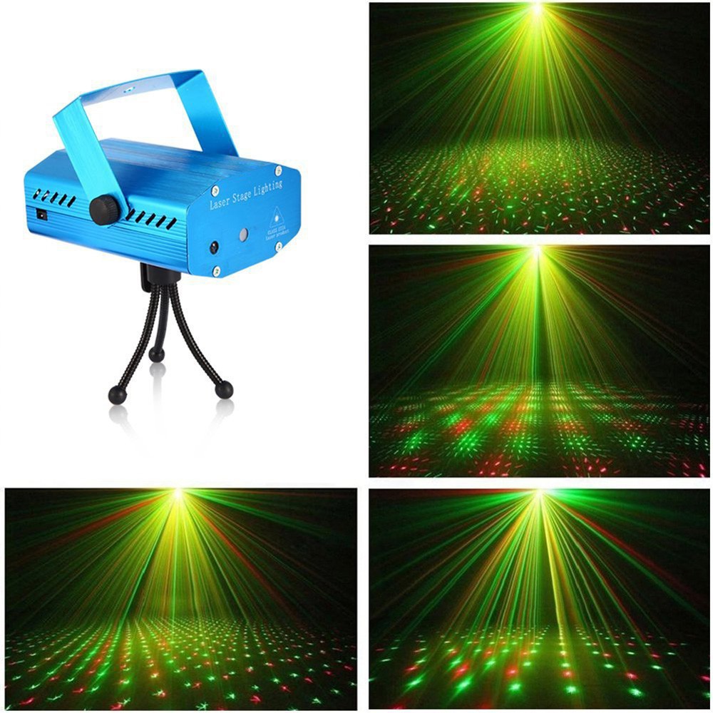 [FREESHIP-150K] ĐÈN LASER MINI SÂN KHẤU, KARAOKE CẢM BIẾN THEO NHẠC