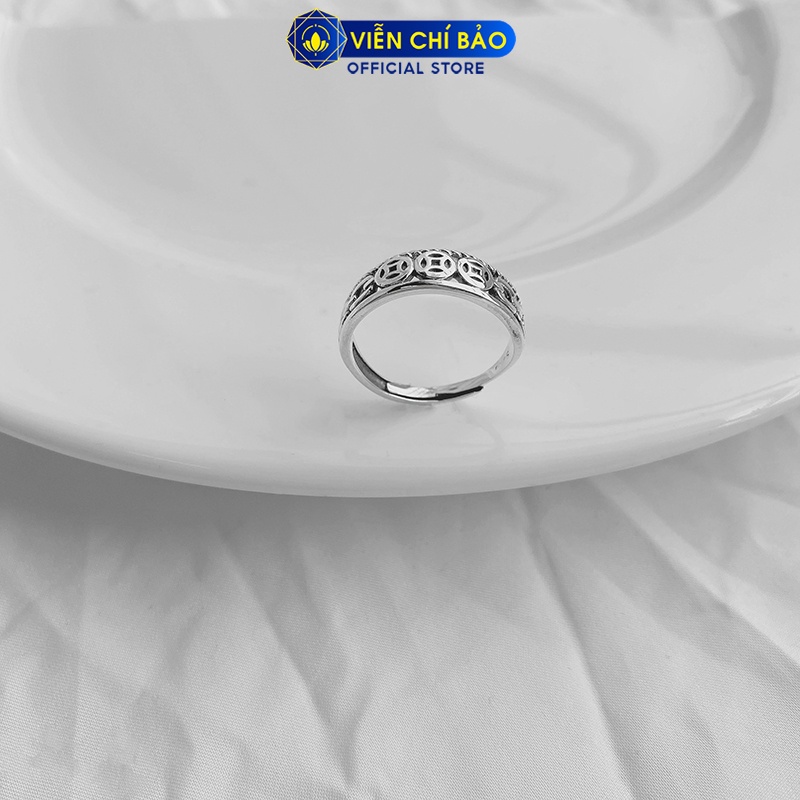 Nhẫn bạc nữ Kim tiền tam tài chất liệu bạc Thái 925 thời trang phụ kiện trang sức nữ Viễn Chí Bảo N000015
