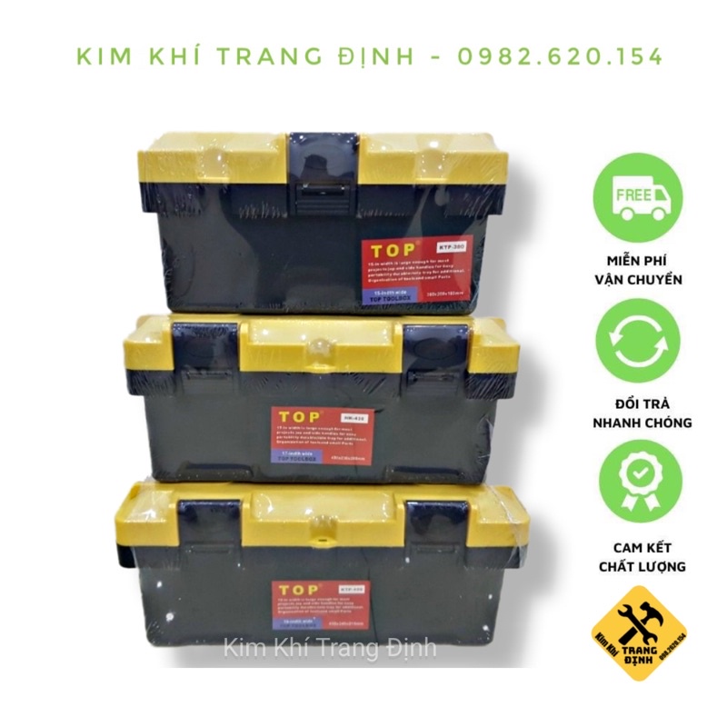 Thùng đựng đồ nghề đa năng 2 tầng 3 kích cỡ - Hộp đựng đồ nghề