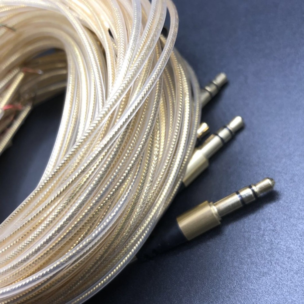 Bộ 2 dây cáp tai nghe 1.3M 18 lõi hợp kim nhôm tự làm
