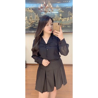 Áo sơ mi bigsize lụa hàn