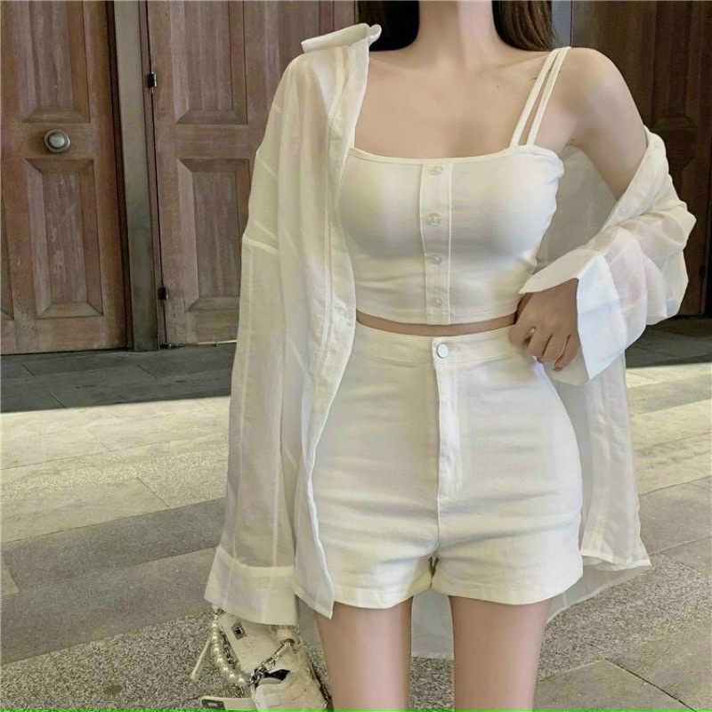 SET ÁO SƠ MI - QUẦN SHORT - ÁO 2 DÂY