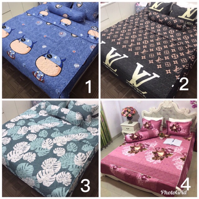 Bộ Ga Phủ Chần Bông 5 Món