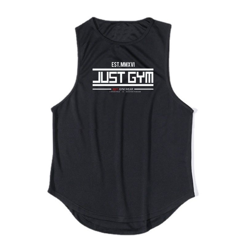 Áo Thun Lưới Thoáng Khí Nhanh Khô In Họa Tiết Thương Hiệu Mới Cho Nam Tập Thể Hình