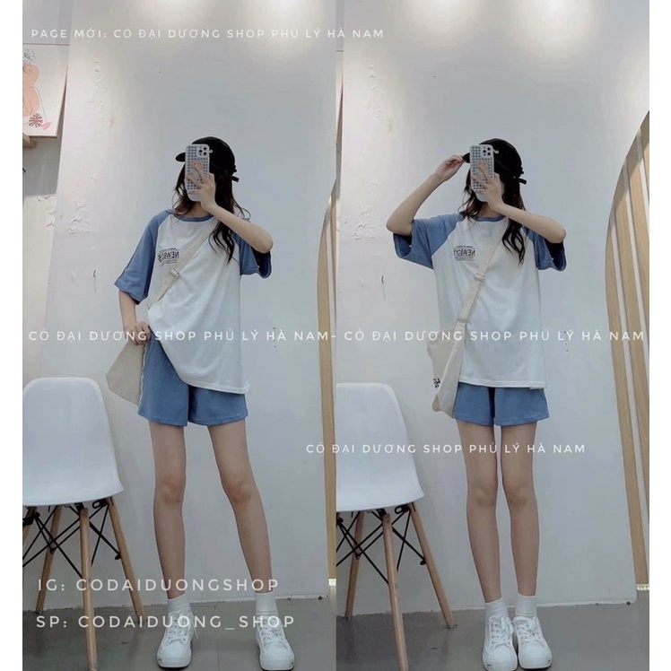 [ Rẻ vô địch ] Set bộ đùi phối raplang chất cotton