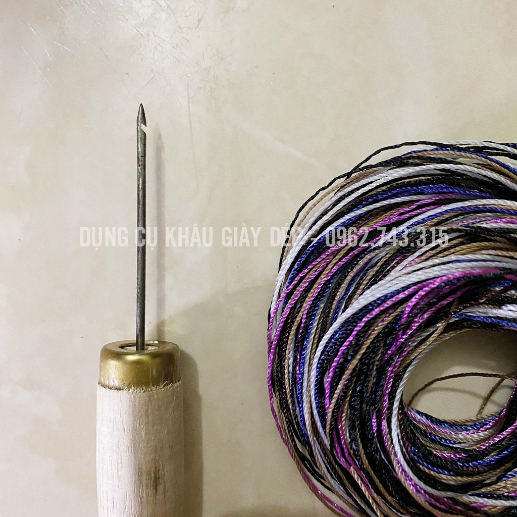 COMBO 2 kim móc khâu giày chuyên dụng kèm 1 tép chỉ