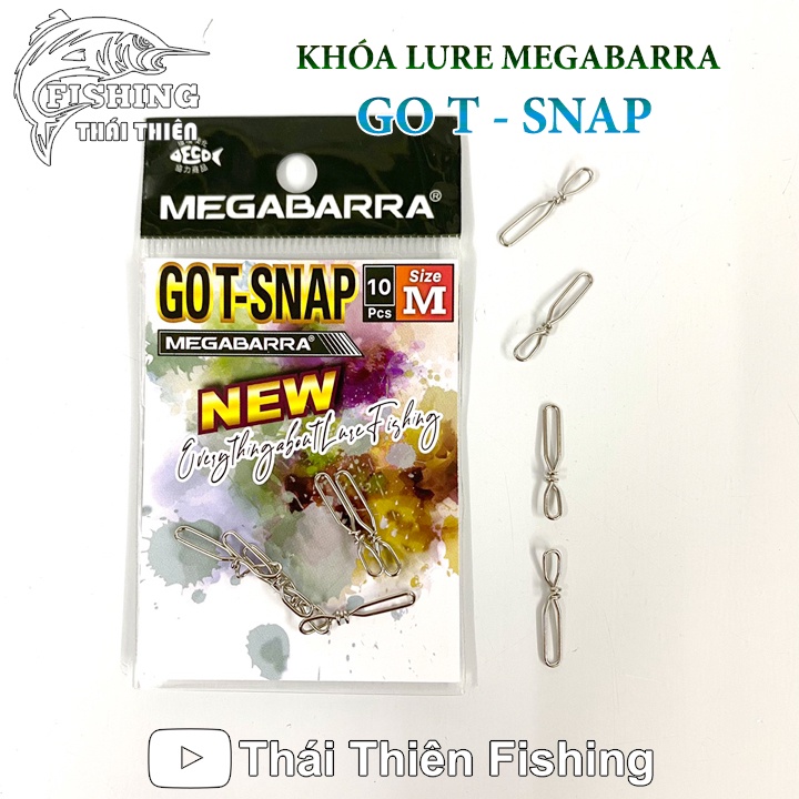 Khóa Link Câu Lure Megabarra Go T Snap Size S M L Vỉ 10 Cái Chuyên Dùng Câu Lure Cá Lóc Chẽm Mú