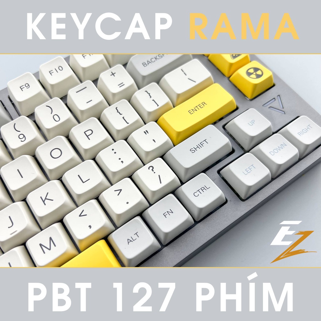 [Mã SKAMSALE03 giảm 10% đơn 200k] Keycap Cho Bàn Phím Cơ Rama Thick PBT Dyesub 127 Phím MDA Profile Của EZPC