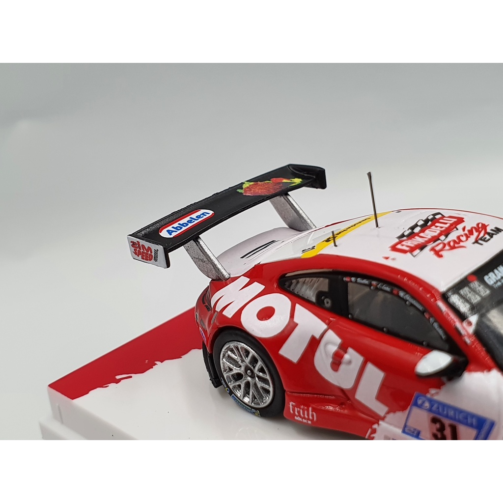 Xe Mô Hình Porsche 911 GT3 R Nurburgring 24H 2017 Tỉ lệ 1:64 Hãng sx Tarmac Works( Trắng Đỏ )