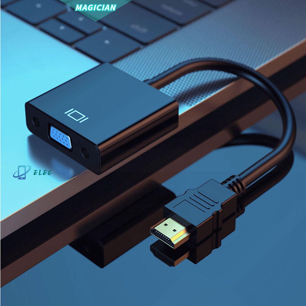 Cáp chuyển đổi HDMI sang VGA đầu ra VGA kỹ thuật số sang Analog 1080P PC DVD TV