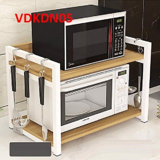 Kệ để lò vi sóng 2 tầng sàn gỗ VDKDN05 - Nội thất lắp ráp Viendong Adv