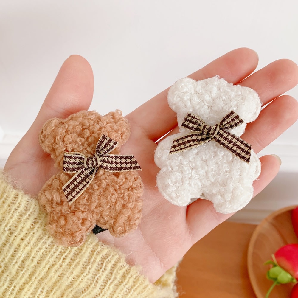 Kẹp tóc Hàn quốc hình gấu bông xinh xắn cho nữ