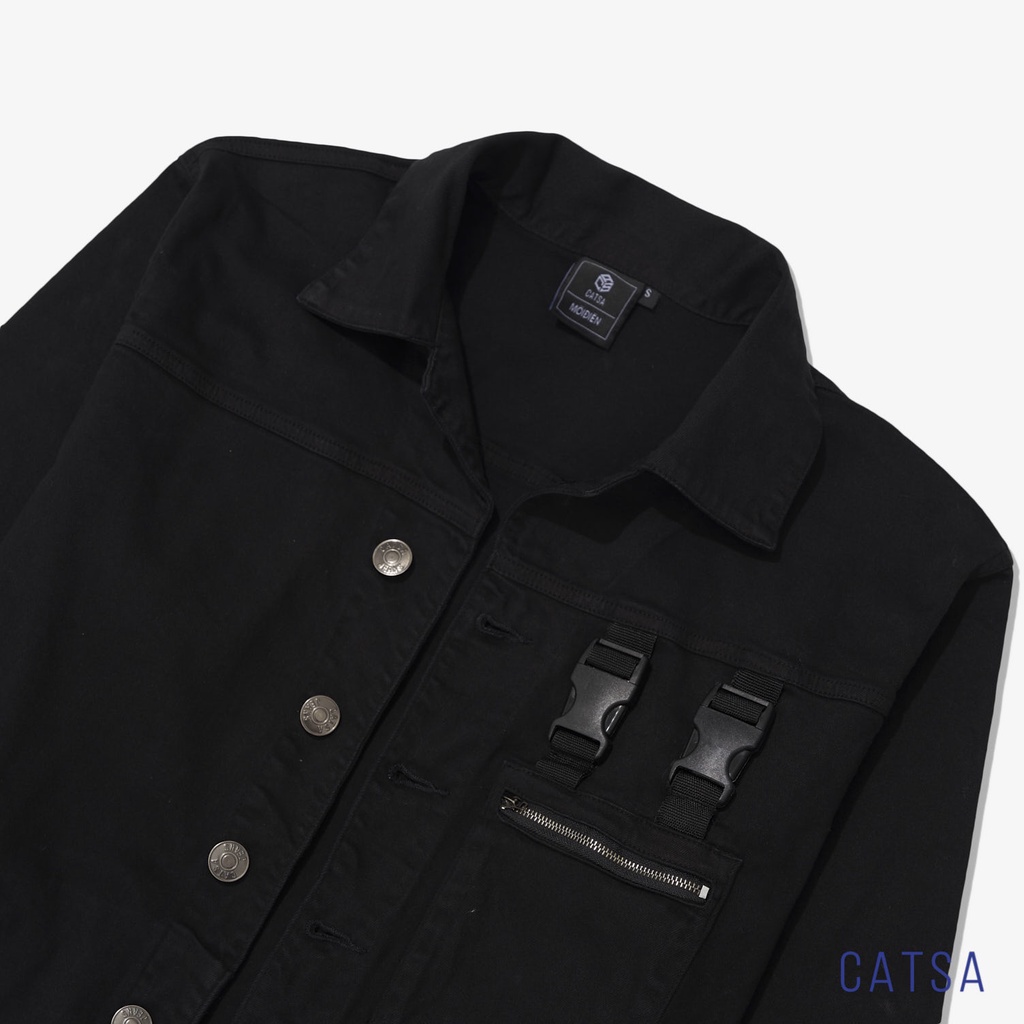 Áo khoác kaki CATSA, Jacket nam phong cách trẻ trung basic AKJ040