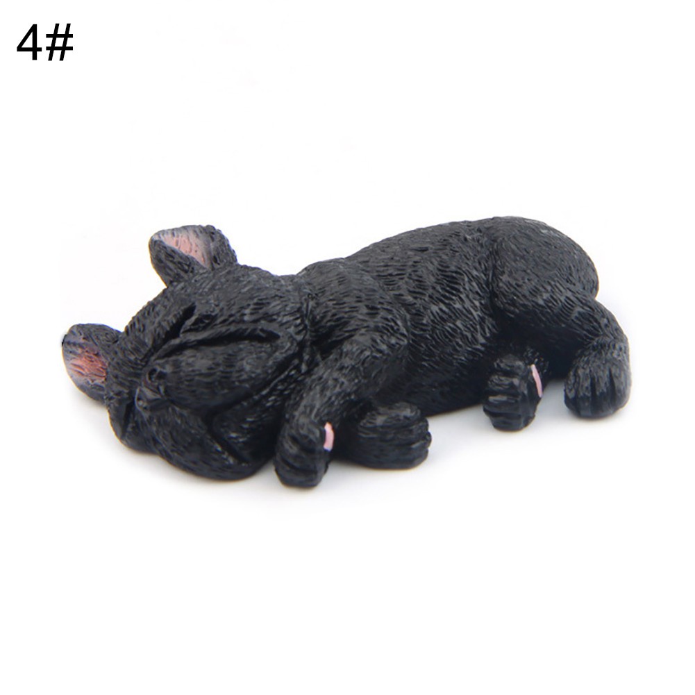 Tượng chó Bull đang ngủ xinh xắn 2 inch