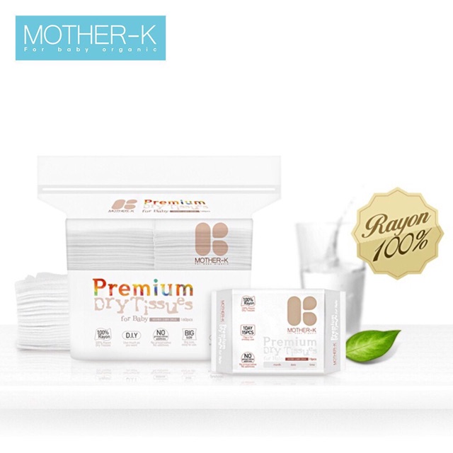 Khăn vải khô đa năng Mother-K Hàn Quốc bịch 160 tờ