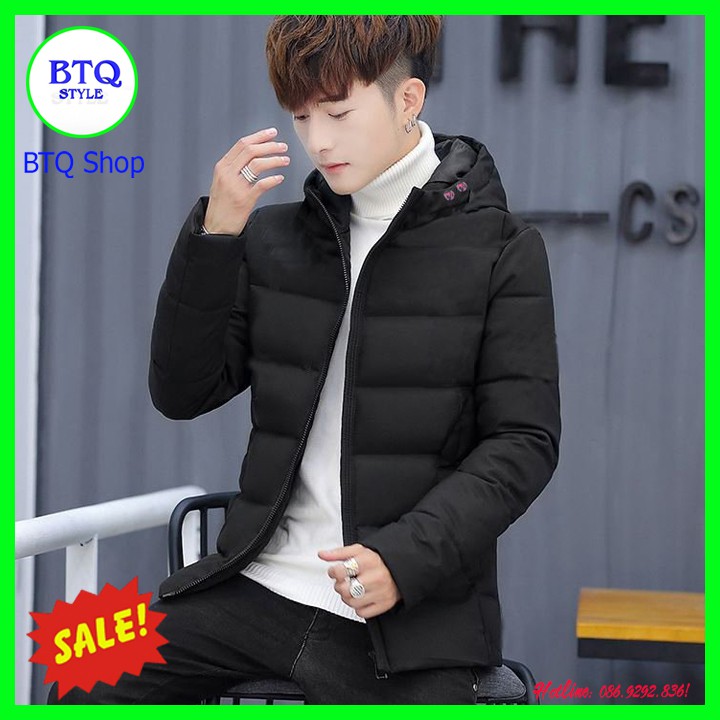 Áo khoác phao nam có mũ ( siêu chống gió rét_ hàng cao cấp bán shop ) | BigBuy360 - bigbuy360.vn