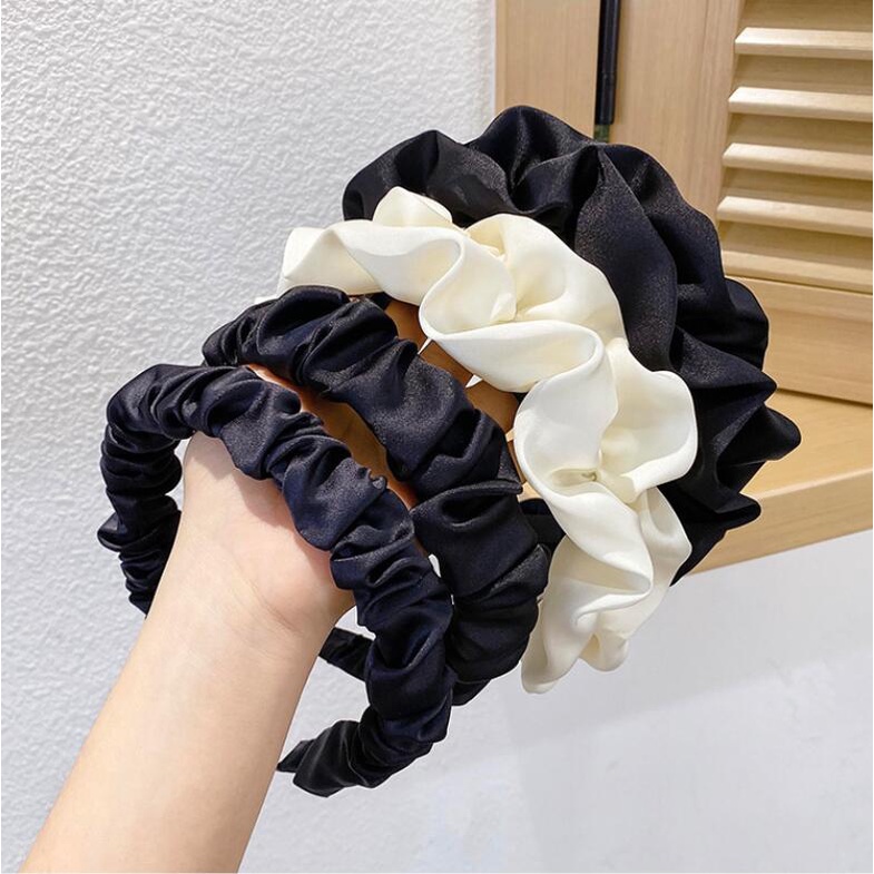 Băng Đô Cài Tóc Bản Rộng Gấp Gọn Kiểu Hàn Quốc Thời Trang Cao Cấp