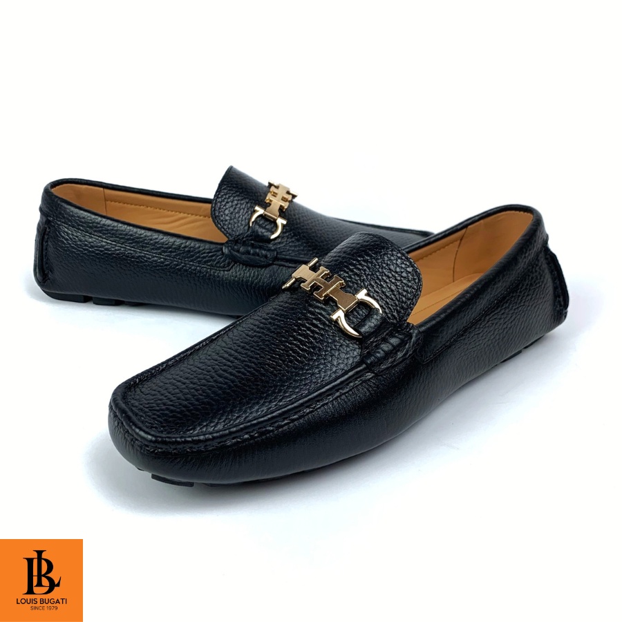 Giày lười nam da bò công sở LOUIS BUGATI LS26