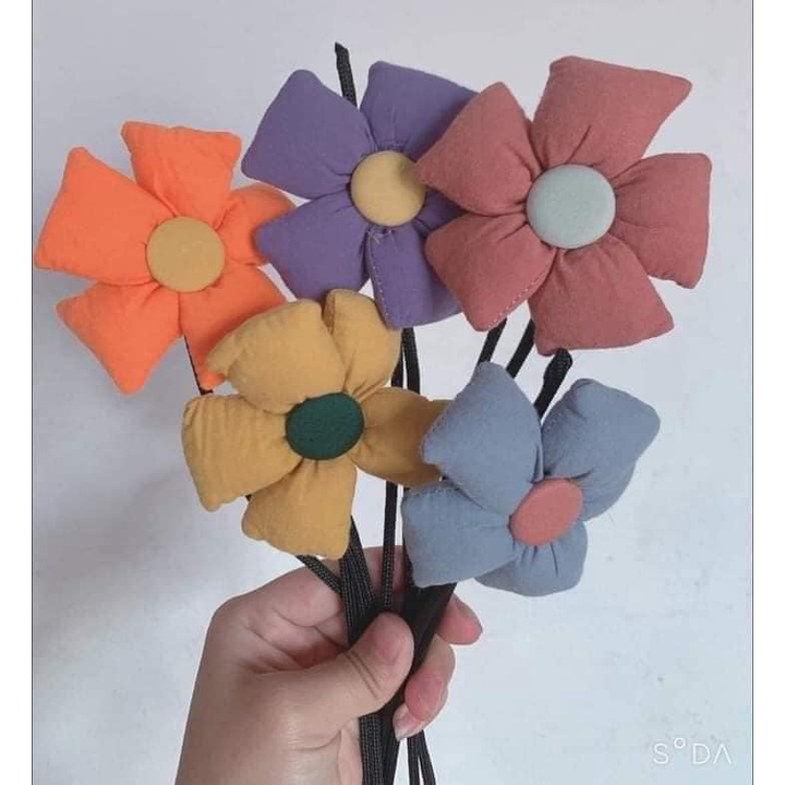 Dây Buộc Tóc Đơn Giản Không Đau Thời Trang Cho Bé Gái - thanh búi  tóc hình hoa cho bé
