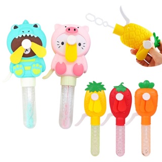 Quạt cầm tay mini kèm thổi bong bóng cực yêu