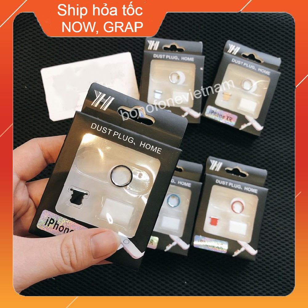 Bộ Viền Bảo Vệ Camera XR + Nút Chống Bụi Tai Nghe Iphone